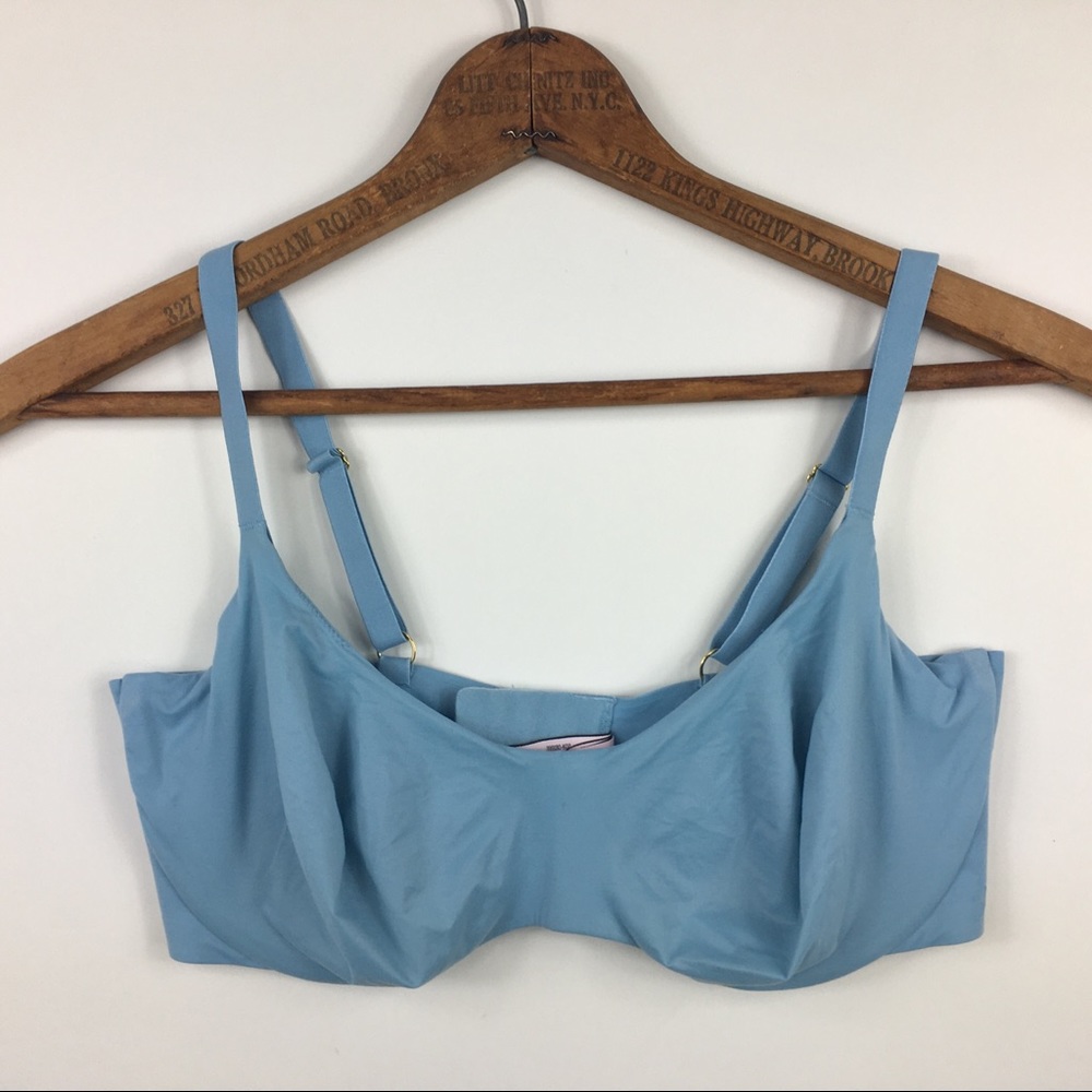Victoria’s Secret 36DDD Incredible Blue Underwire Bra Unlined Demi